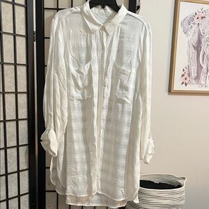 White Button-Up Blouse